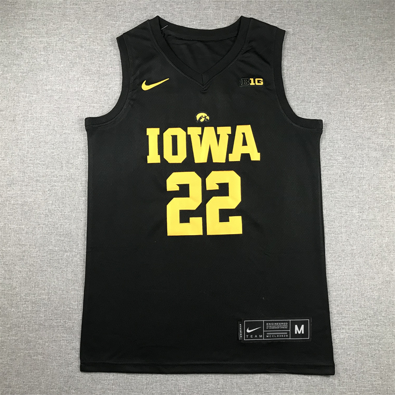 Men Iowa Hawkeye #22 Clark Black Nike 2024 NBA Jersey style 1->more ncaa teams->NCAA Jersey